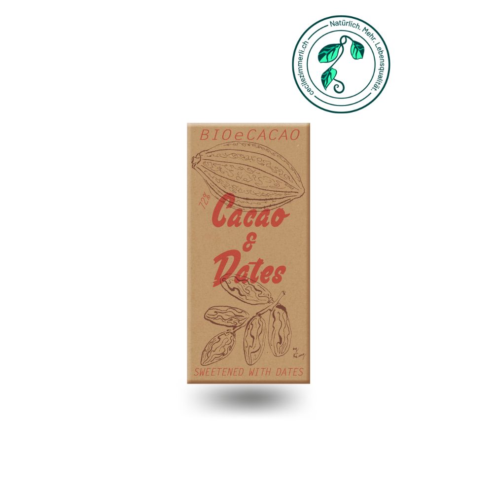 BioeCacao – 72% Kakao & Datteln, 90 g