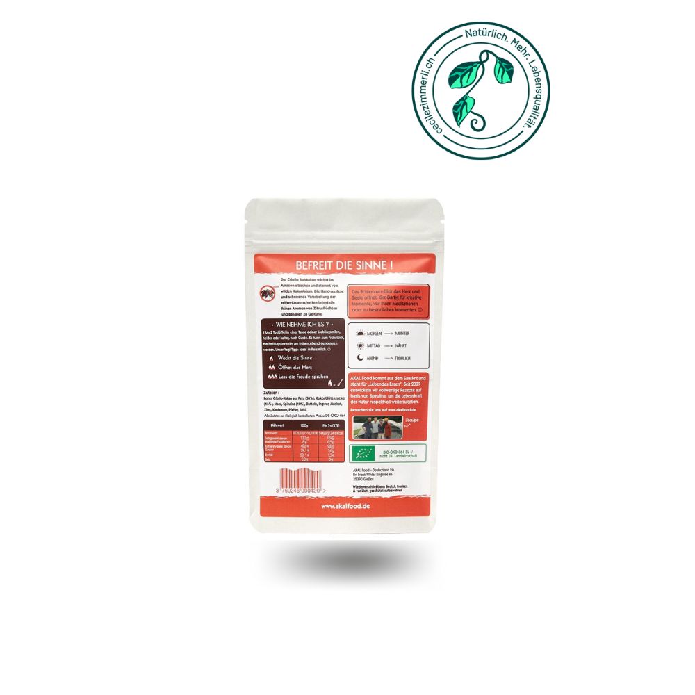 Ayurveda Trinkkakao mit Spirulina – Joy Potion, 125 g