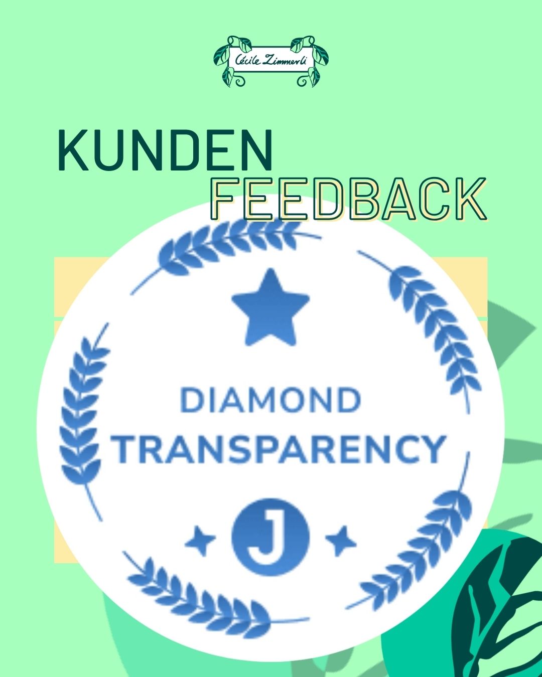 Diamond Transparency Medaille von Judge.me
